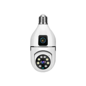 BeshTech WiFi 2 lens 360 Panoramic Light Bulb Camera...