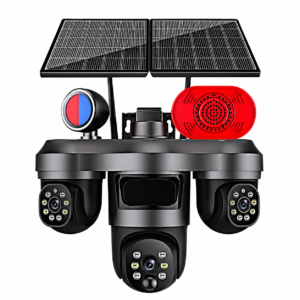 BeshTech 4G 12MP FHD Dual Solar PTZ Waterproof Outdoor CC Camera